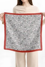 Papatya Desenli Bandana Fular - Görsel 3