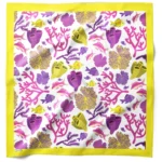 Okyanus Bahçesi Desenli Bandana Fular