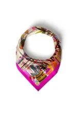 Kapadokya Manzaralı Desenli Bandana Fular - Görsel 5