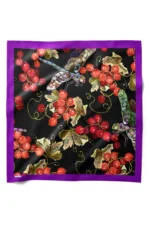 Böğürtlen Desenli Bandana Fular