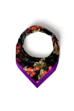 Böğürtlen Desenli Bandana Fular - Görsel 5