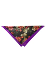 Böğürtlen Desenli Bandana Fular - Görsel 6