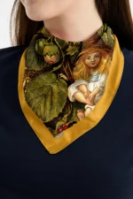 Orman Kızı Desenli Bandana Fular - Görsel 2