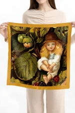 Orman Kızı Desenli Bandana Fular - Görsel 3