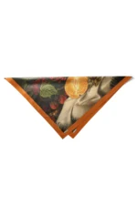 Vintage Portakal ve Orman Meyveli Bandana Fular - Görsel 6