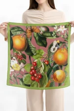 Tropik Meyve Desenli Bandana Fular - Görsel 3