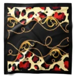 Zincirli Safari Desenli Bandana Fular