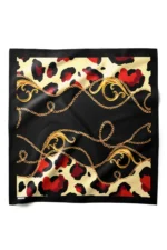 Zincirli Safari Desenli Bandana Fular