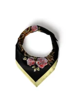 Aslan ve Gül Desenli Bandana Fular - Görsel 5