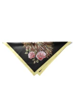 Aslan ve Gül Desenli Bandana Fular - Görsel 6