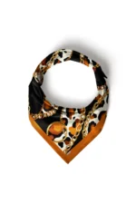 Zincir ve Leopar Desenli Bandana Fular - Görsel 5