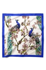 Tavus Kuşu Desenli Bandana Fular
