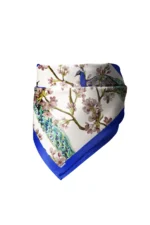 Tavus Kuşu Desenli Bandana Fular - Görsel 4