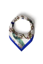 Tavus Kuşu Desenli Bandana Fular - Görsel 5