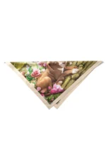 Floral Köpek Dostları Desenli Bandana Fular - Görsel 6