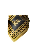 Altın Zincir Desenli Bandana Fular - Görsel 4