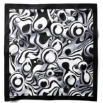 Optik Dalga Desenli Bandana Fular