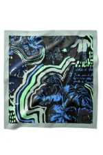 Gece Ormanı Desenli Bandana Fular