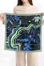 Gece Ormanı Desenli Bandana Fular - Görsel 3