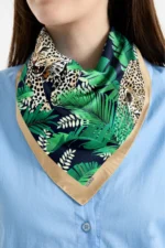 Leopar Desenli Bandana Fular - Görsel 2