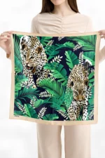 Leopar Desenli Bandana Fular - Görsel 3