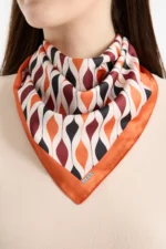 Geometrik Desenli Bandana Fular - Görsel 2