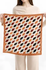 Geometrik Desenli Bandana Fular - Görsel 3