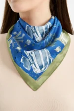 Balık Desenli Bandana Fular - Görsel 2