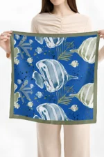 Balık Desenli Bandana Fular - Görsel 3