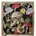 Kafatası Desenli Bandana Fular