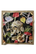 Kafatası Desenli Bandana Fular