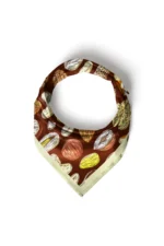 Kuruyemiş Desenli Bandana Fular - Görsel 5