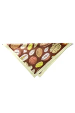 Kuruyemiş Desenli Bandana Fular - Görsel 6