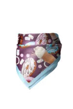 Tatlı Donut Desenli Bandana Fular - Görsel 4