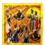 Afrika Desenli Bandana Fular