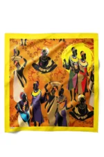 Afrika Desenli Bandana Fular