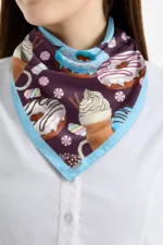 Tatlı Donut Desenli Bandana Fular - Görsel 2