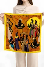 Afrika Desenli Bandana Fular - Görsel 3