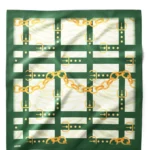 Zincir ve Kemer Desenli Bandana Fular