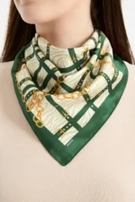Zincir ve Kemer Desenli Bandana Fular - Görsel 2