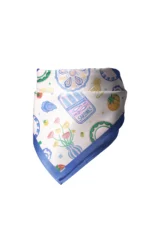 Akdeniz Esintili Sardalya Desenli Bandana Fular - Görsel 4