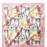 Köpek Desenli Bandana Fular