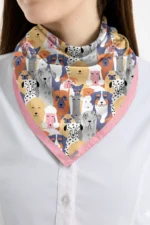 Köpek Desenli Bandana Fular - Görsel 2
