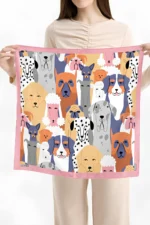 Köpek Desenli Bandana Fular - Görsel 3