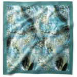 Tavuskuşu Işıltısı Desenli Bandana Fular