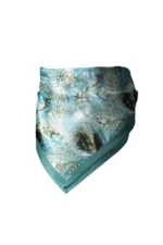 Tavuskuşu Işıltısı Desenli Bandana Fular - Görsel 4