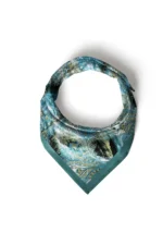 Tavuskuşu Işıltısı Desenli Bandana Fular - Görsel 6