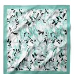 Yeşil Esinti Desenli Bandana Fular