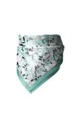 Yeşil Esinti Desenli Bandana Fular - Görsel 4