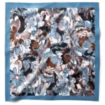 Sanatsal Çiçek Desenli Bandana Fular
